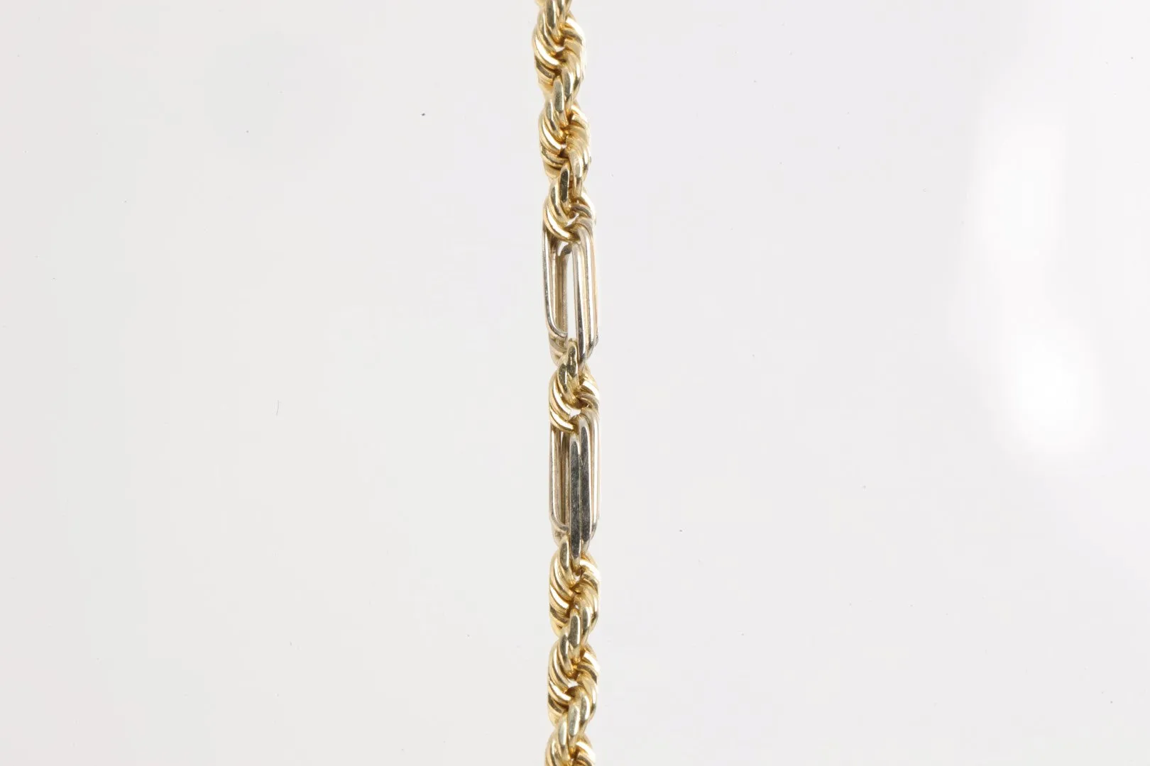 18.5" 14k Rope & Link Chain Necklace (7.88g.)