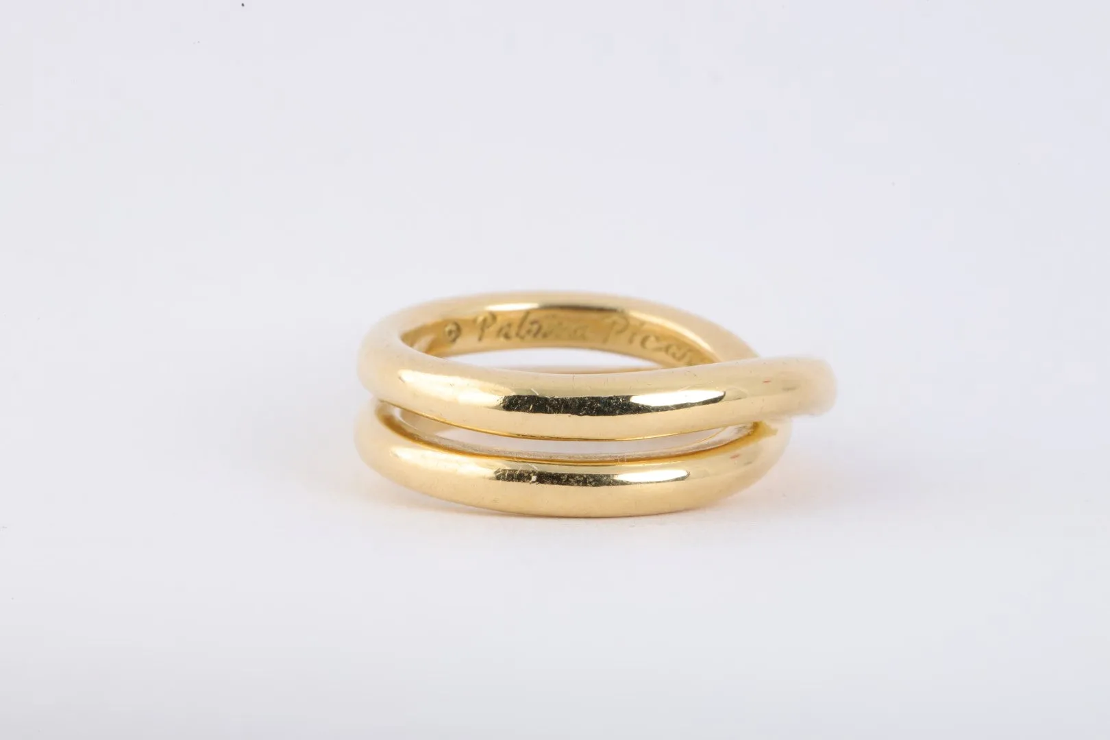 18k Yellow Gold Crossover Ring Size 5.5 (12.56g.)