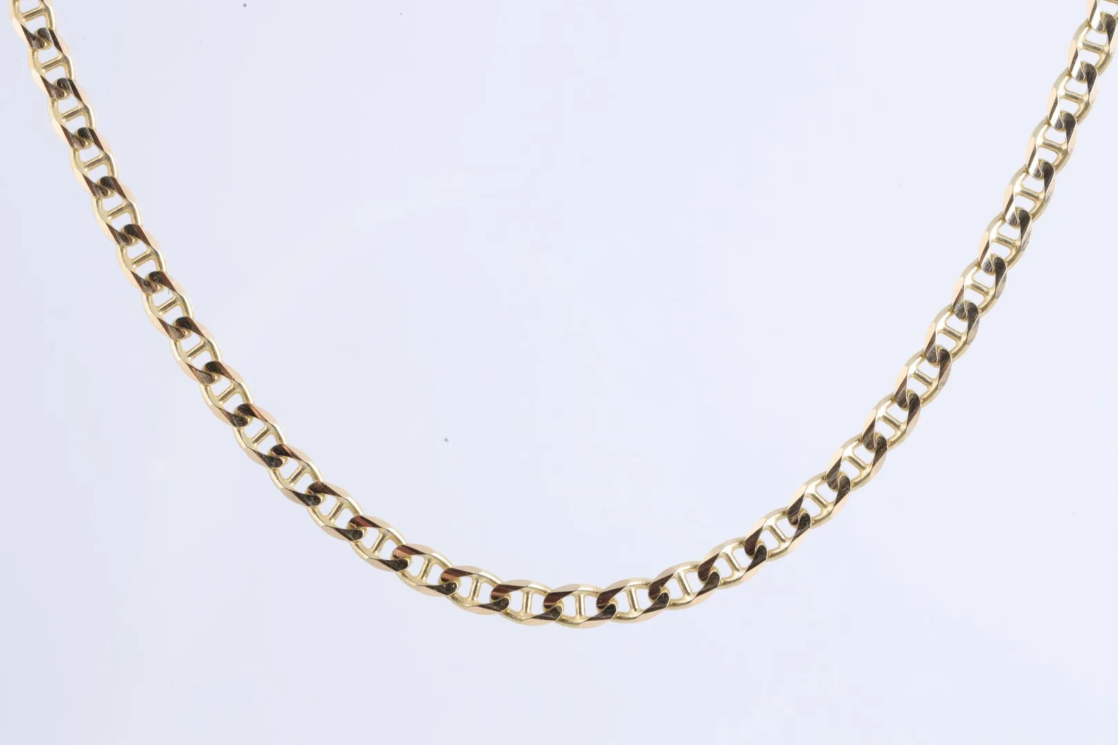 20" 14k Yellow Gold Mariner Chain (18.27g.)