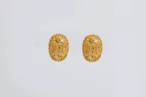 22k Yellow Gold Openwork Earrings (5.26g.)