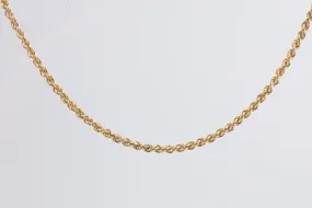 22" 18k Yellow Gold Rope Chain (15.00g.)