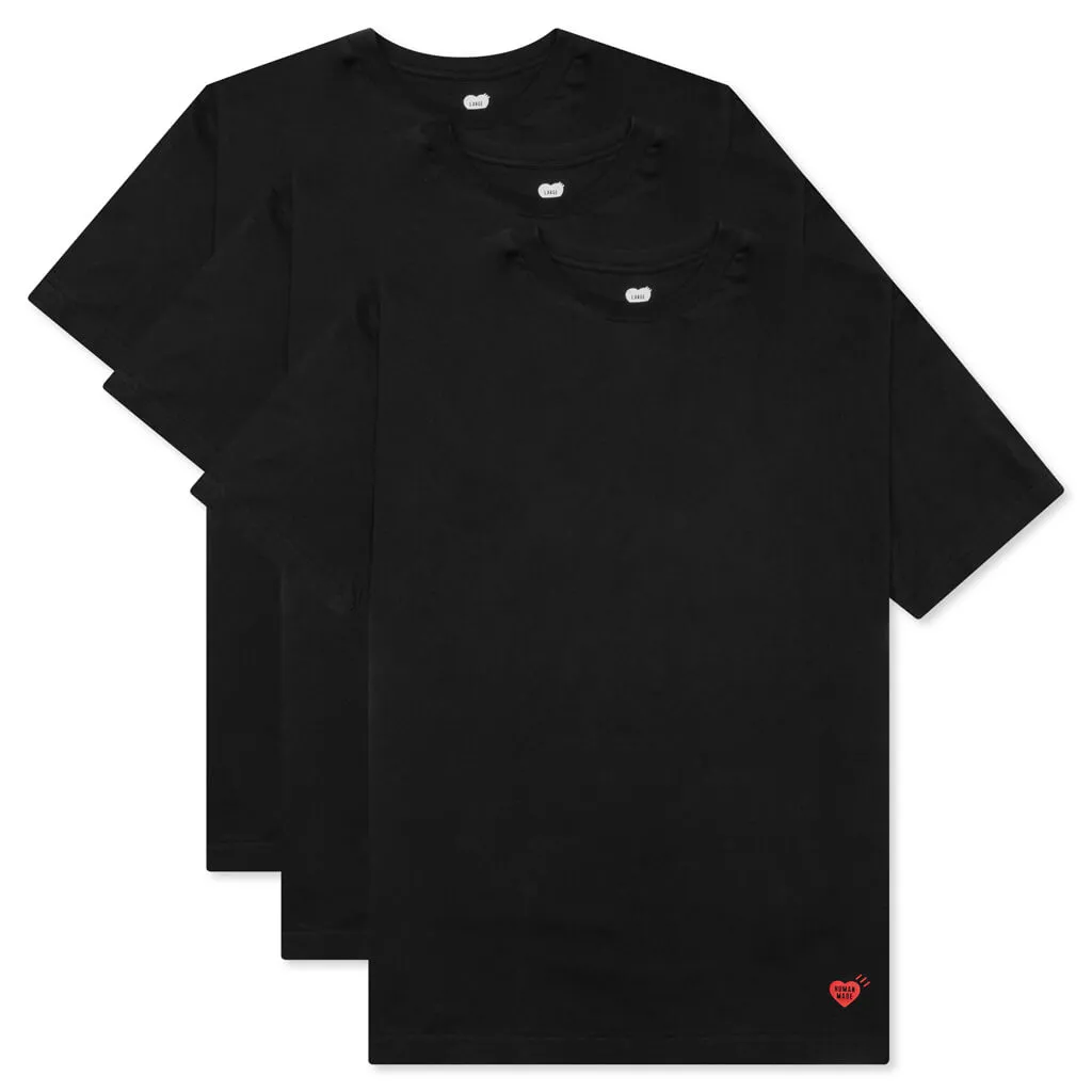 3 Pack T-Shirt Set - Black