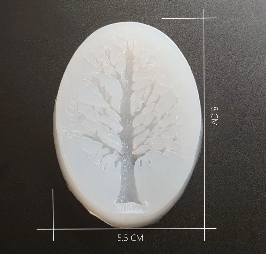 55*88mm Tree Silicone Molds for Cabochon craft jewelry making molds 1pcs 10298450