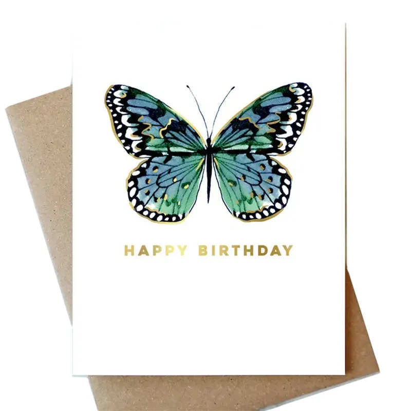 ABIGAIL JAYNE DESIGN | Blue Butterfly Birthday Card