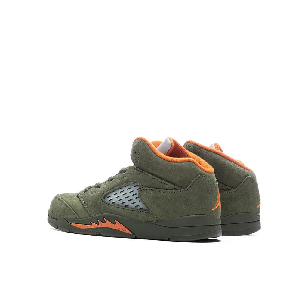 Air Jordan 5 Retro 'Olive' (TD) - Army Olive/Solar Orange