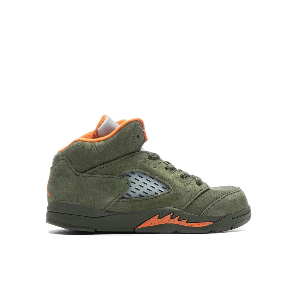 Air Jordan 5 Retro 'Olive' (TD) - Army Olive/Solar Orange