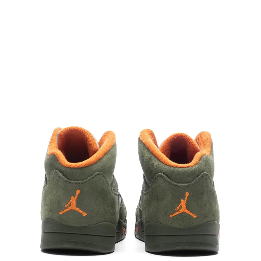 Air Jordan 5 Retro 'Olive' (TD) - Army Olive/Solar Orange