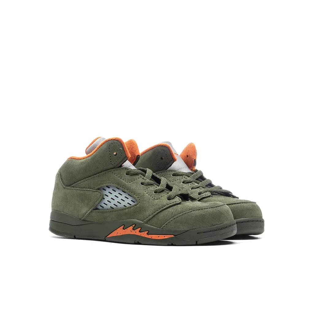 Air Jordan 5 Retro 'Olive' (TD) - Army Olive/Solar Orange