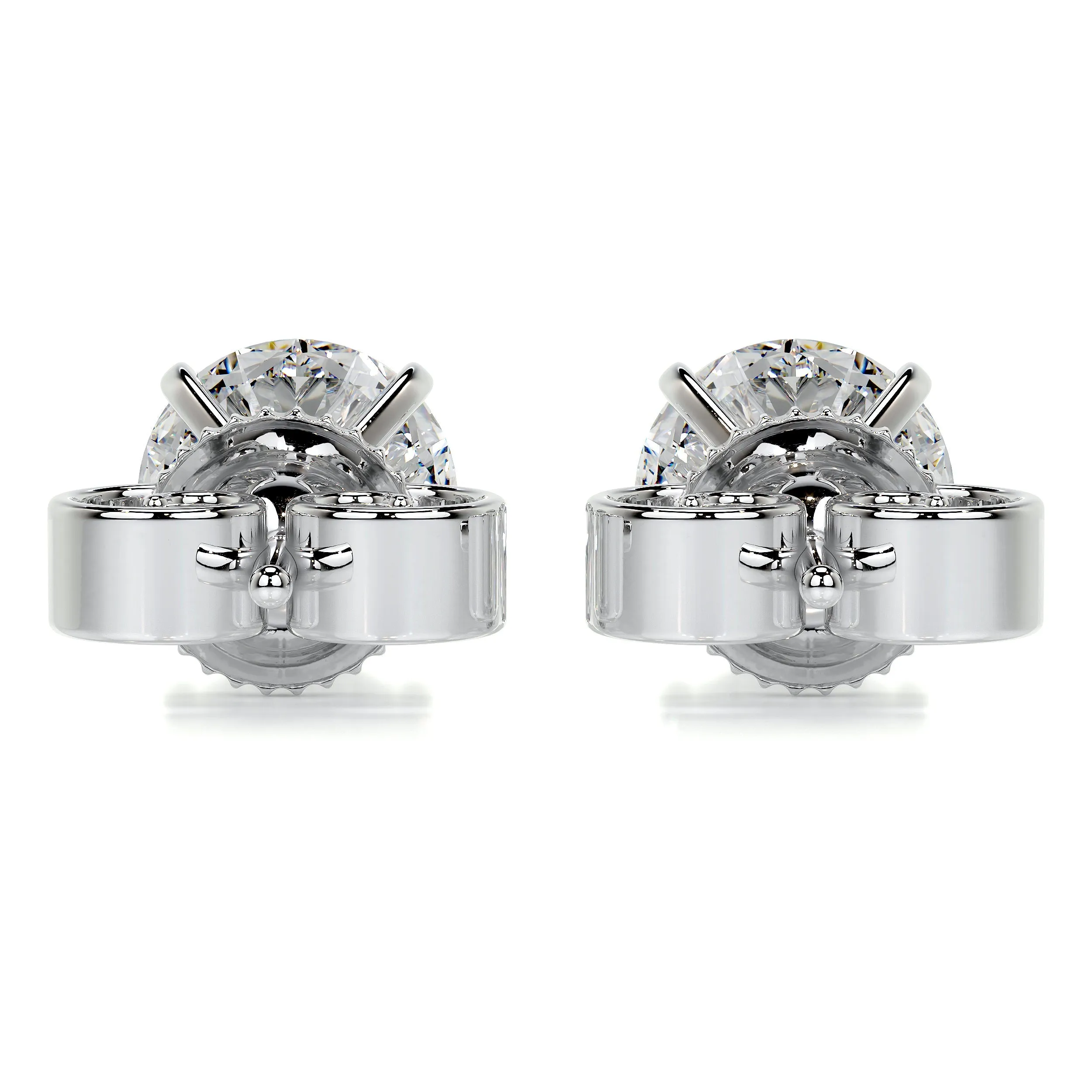 Allen Diamond Earrings -14K White Gold (RTS)