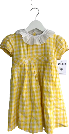 Amaia Yellow Gingham Dress 3 Years