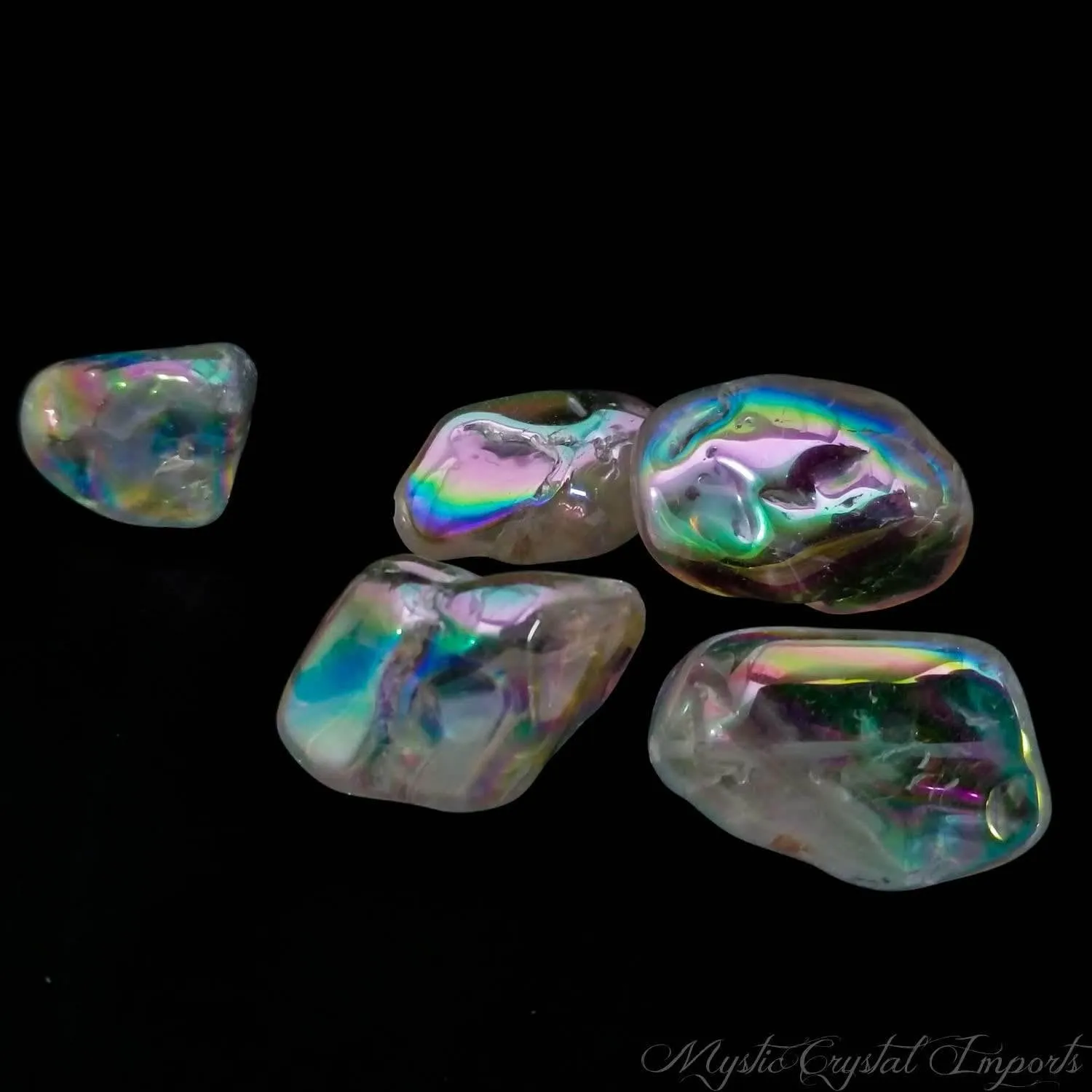 Angel Aura Quartz Crystal Nugget(s) - Polished