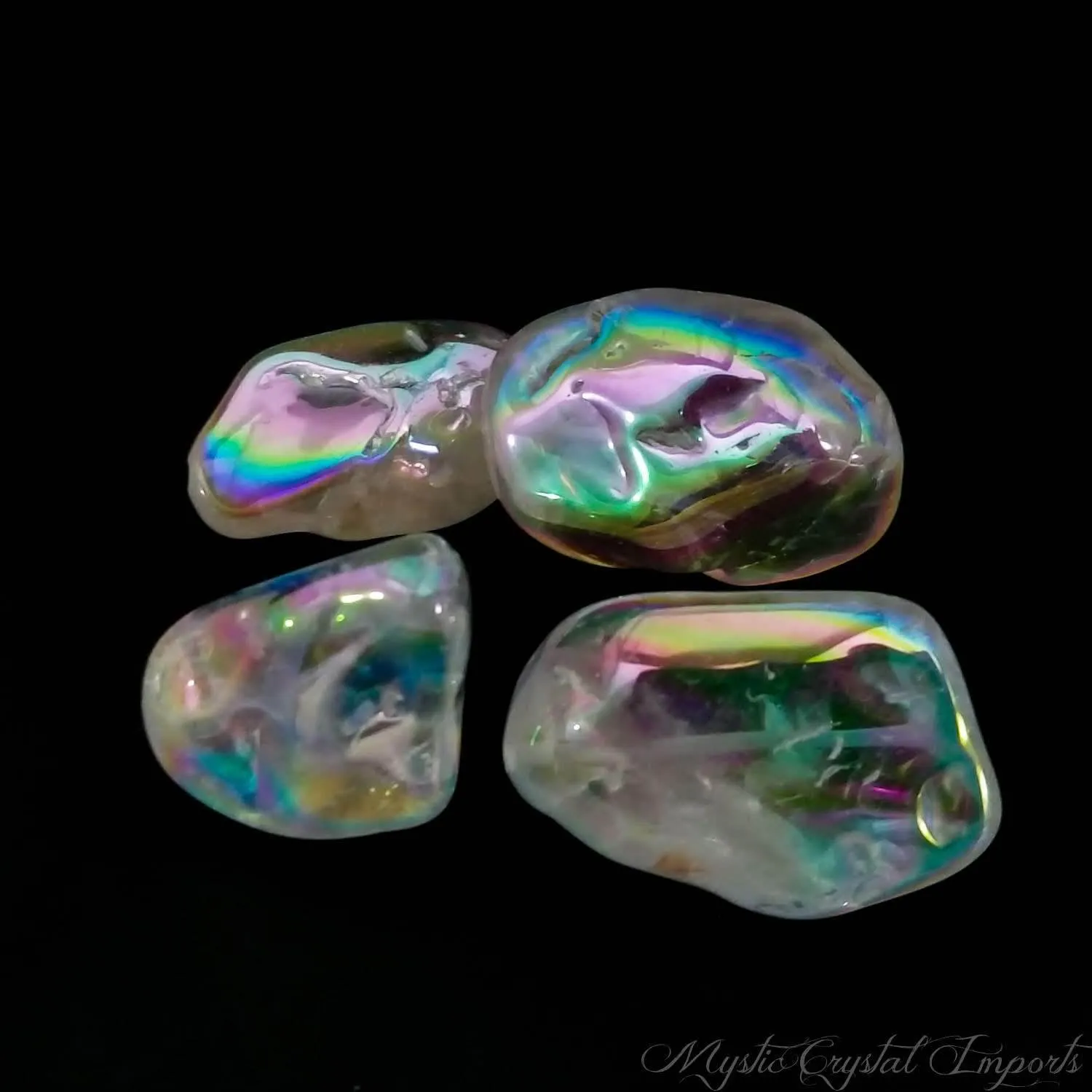 Angel Aura Quartz Crystal Nugget(s) - Polished