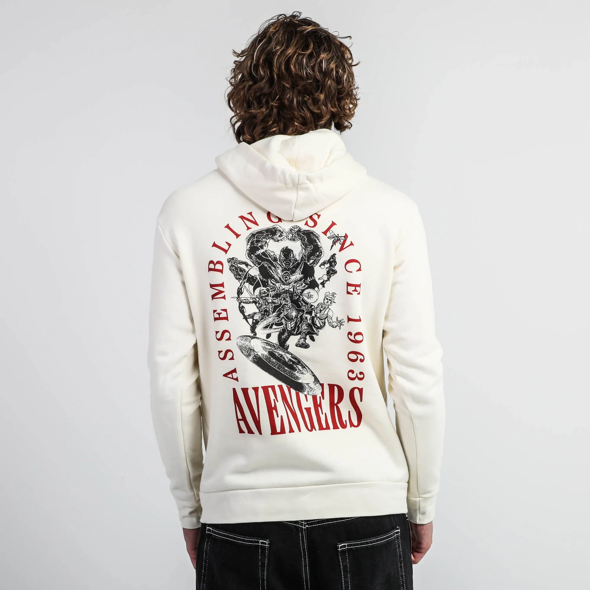 Avengers Assembling Since 1963 Natural Hoodie