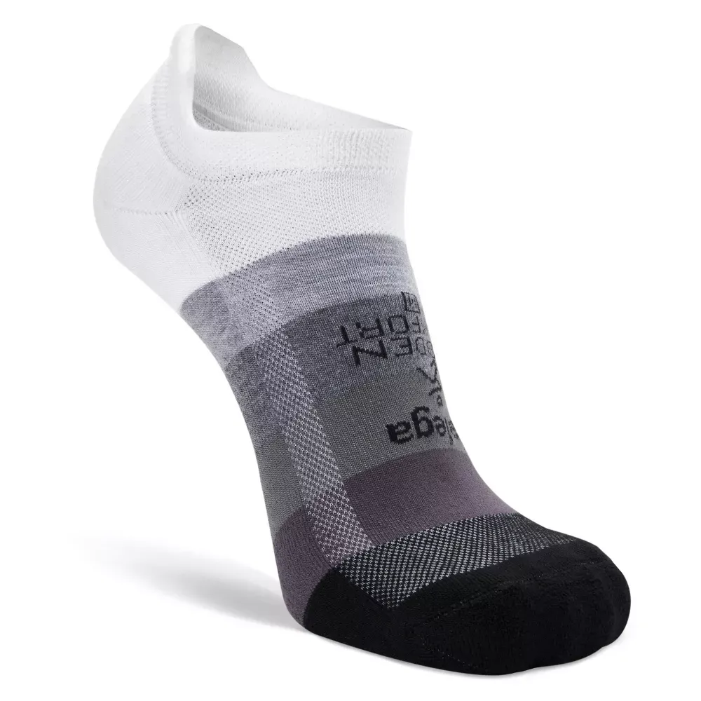 Balega Hidden Comfort Gradient Socks - White/ Asphalt