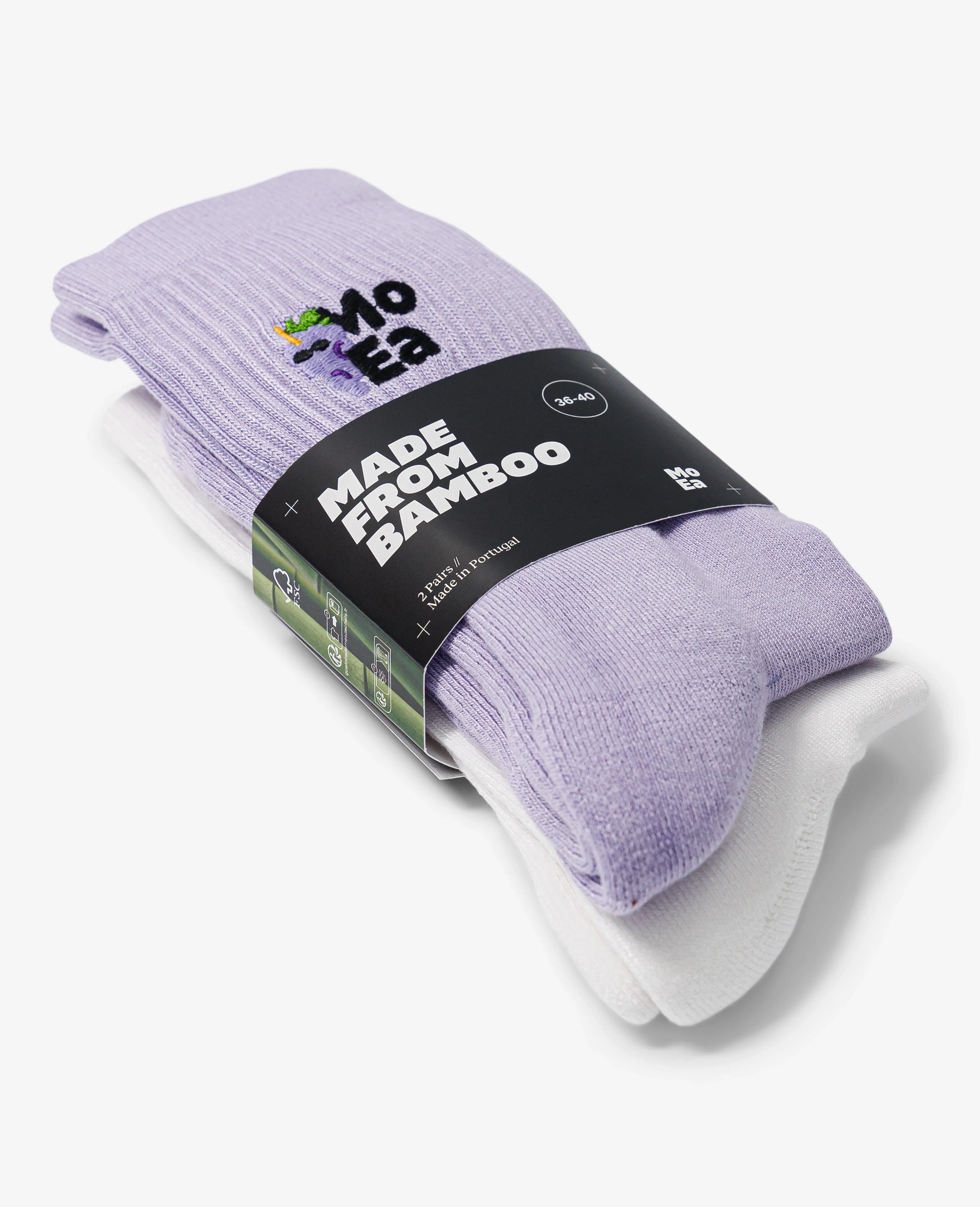 Bamboo socks x2 pairs // Grapes Bundle