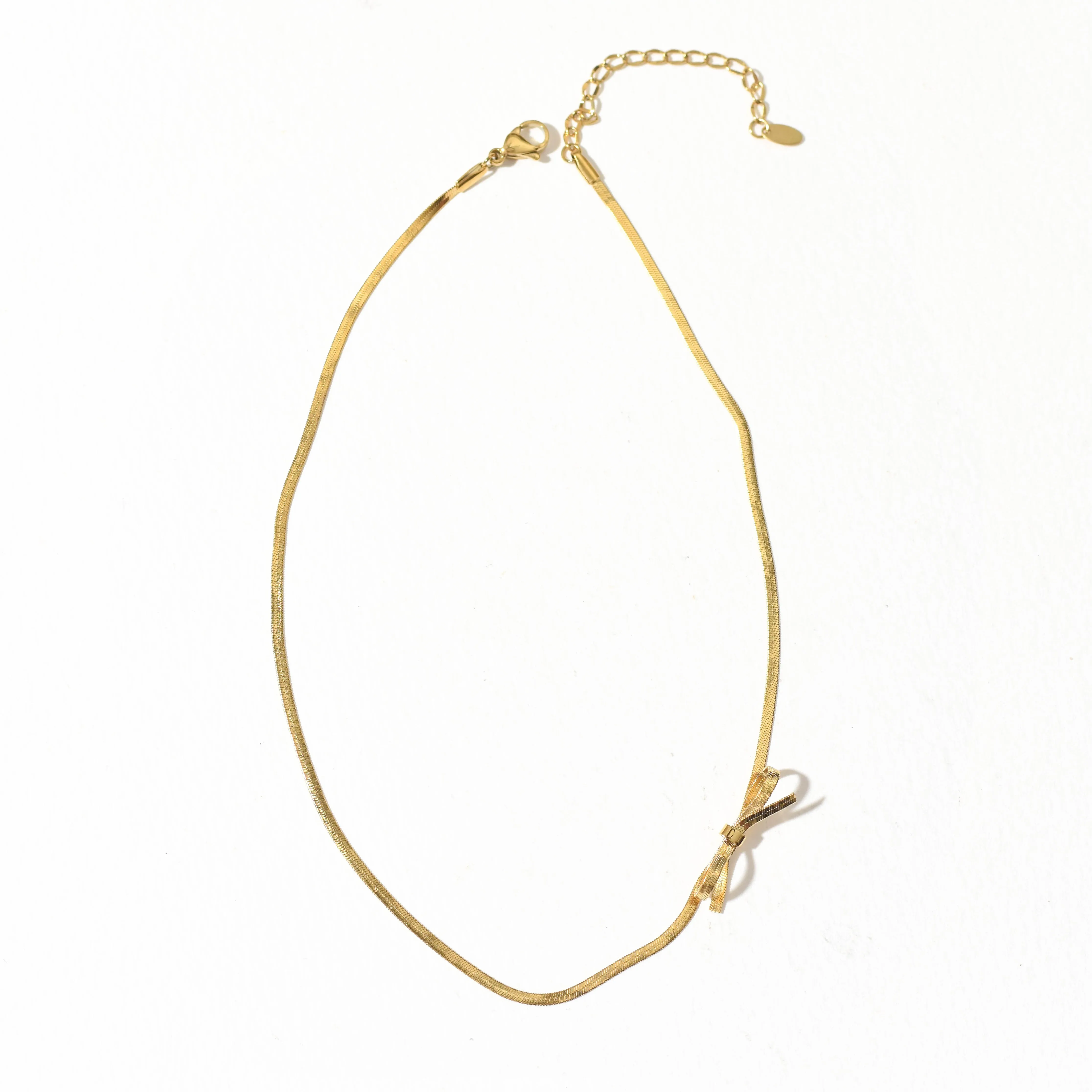 Bella Bow Necklace | Gold