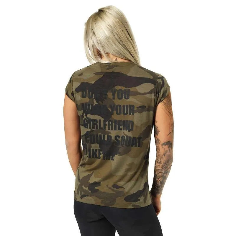 Better Bodies Astoria Tee - Dark Green Camo