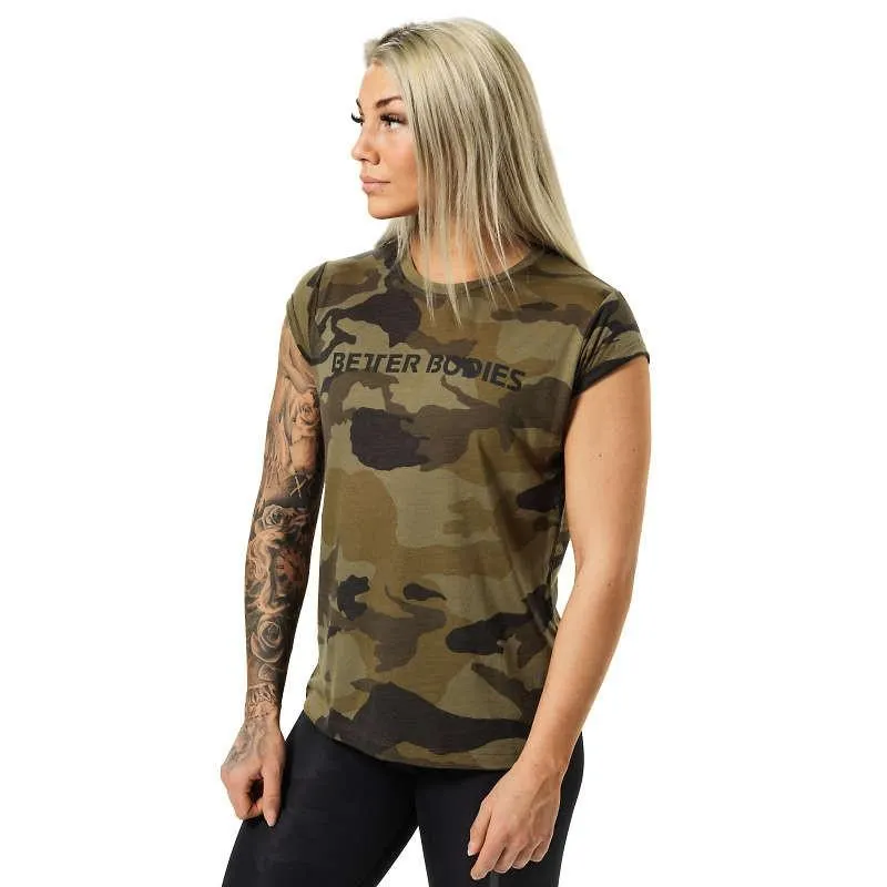 Better Bodies Astoria Tee - Dark Green Camo