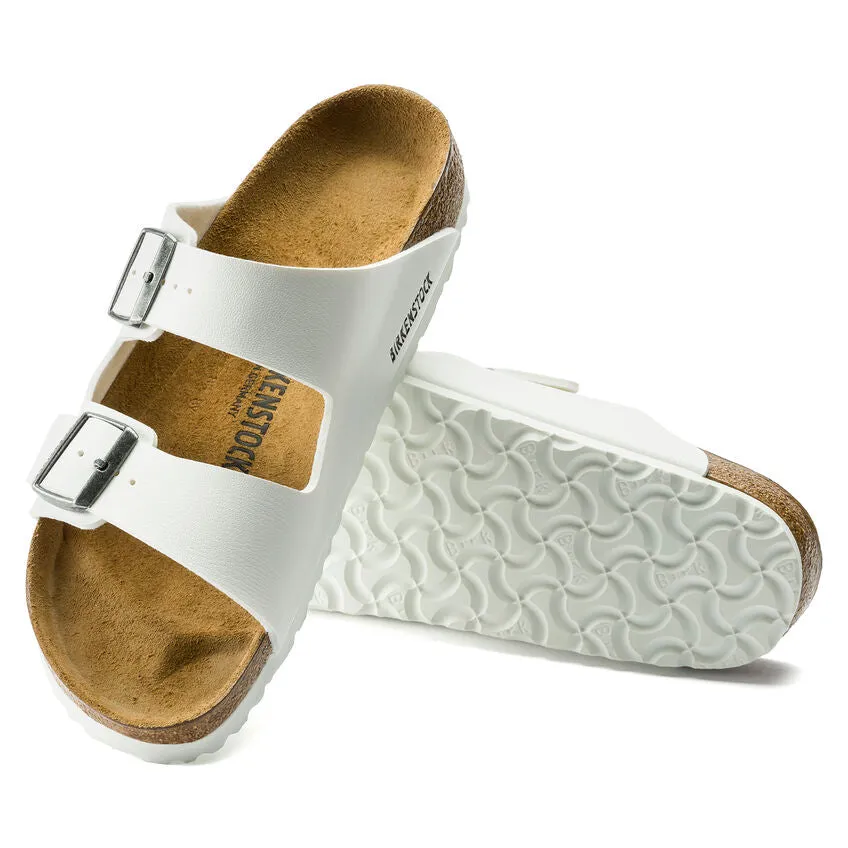 Birkenstock UNISEX Arizona Birko-Flor (White - Regular fit)