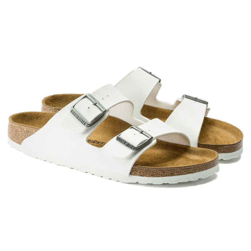 Birkenstock UNISEX Arizona Birko-Flor (White - Regular fit)