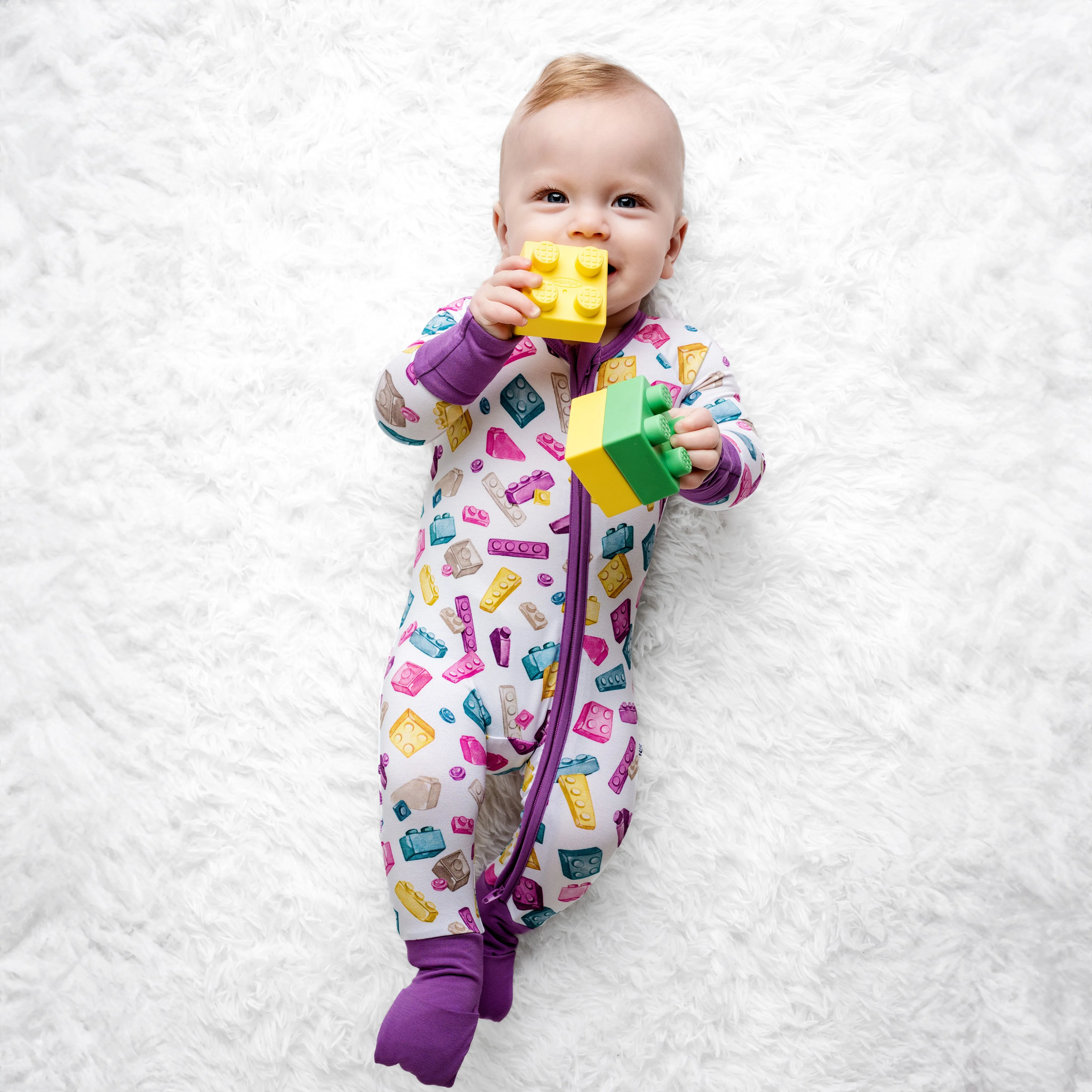 Block Party (Purple) Romper