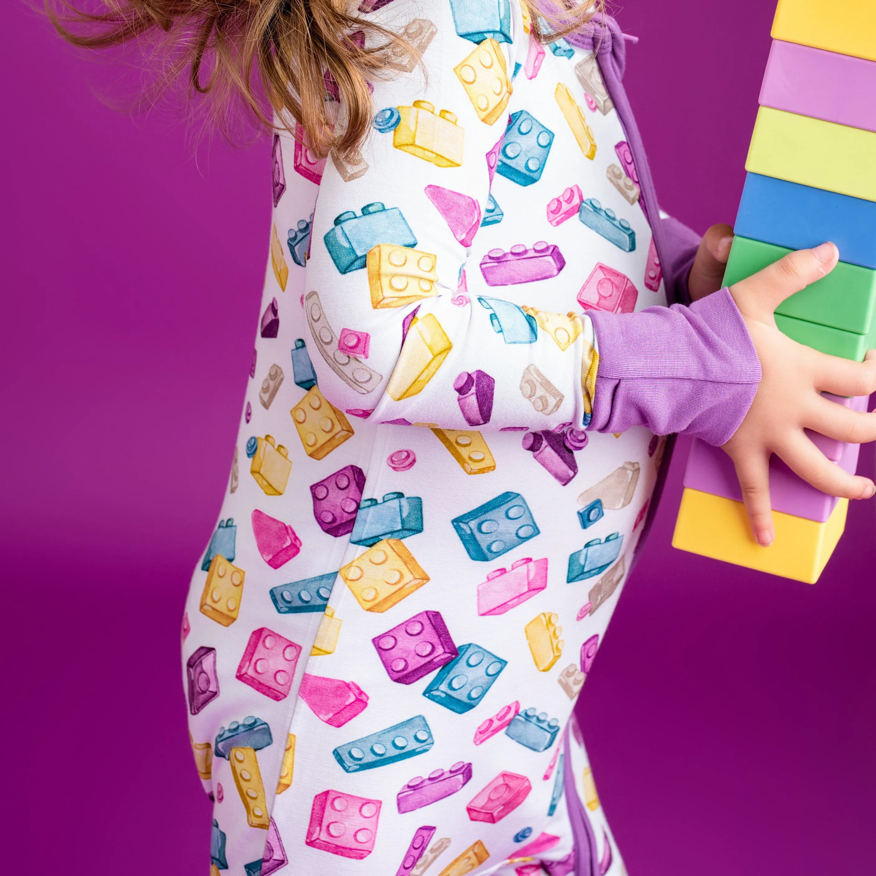 Block Party (Purple) Romper