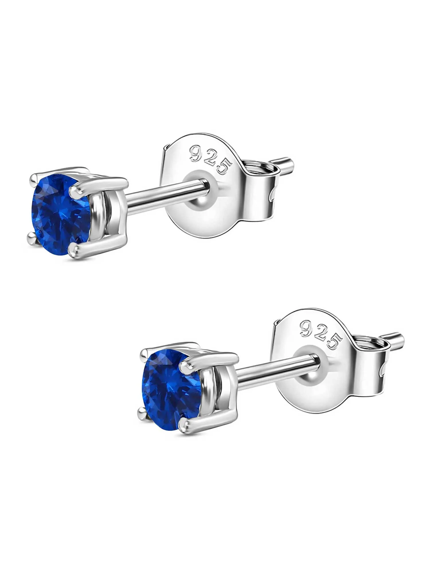 Blue Sapphire Half Carat Studs For Women