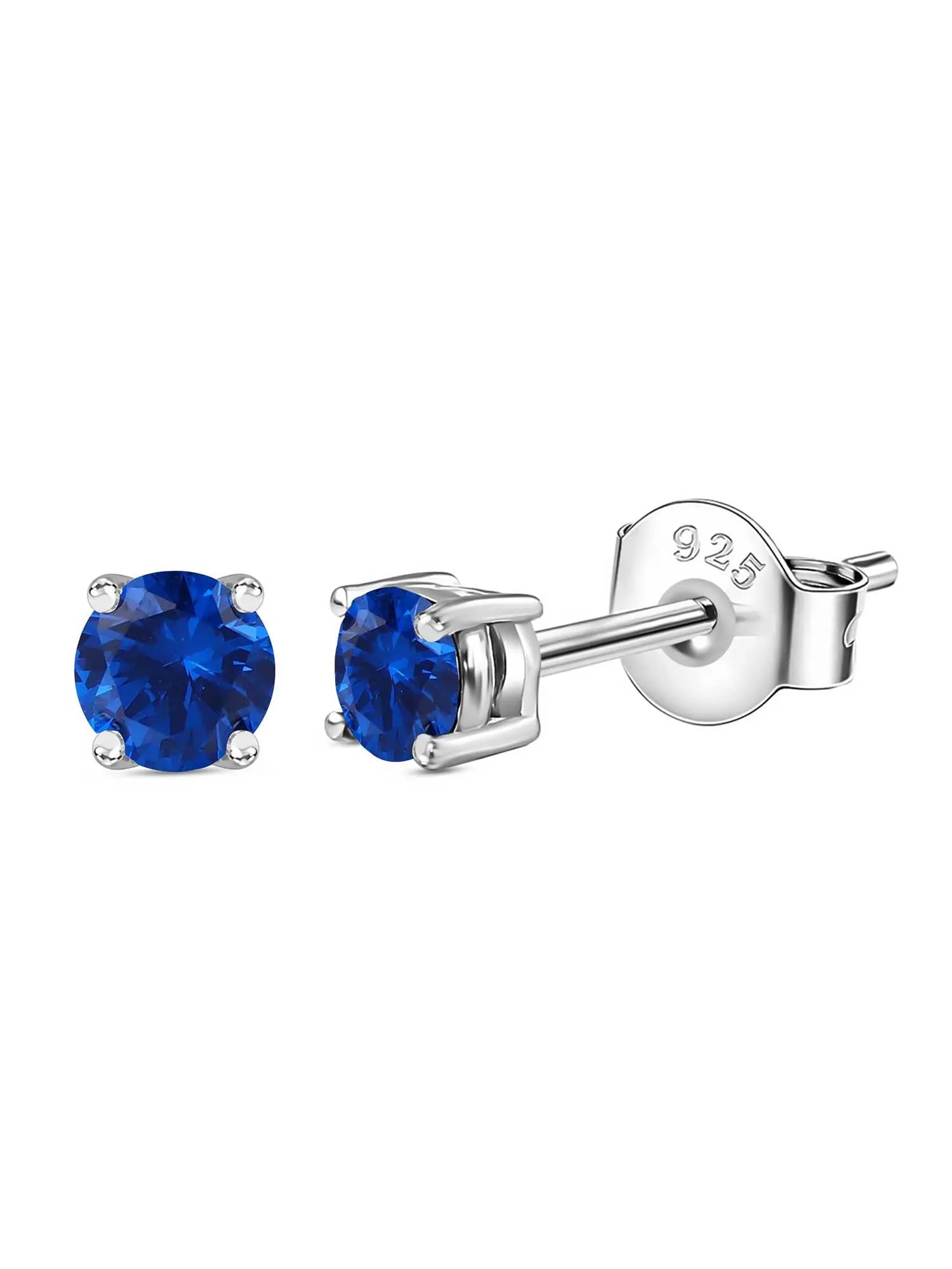 Blue Sapphire Half Carat Studs For Women