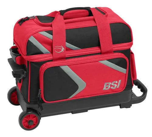 BSI Dash Double Roller Bowling Bag Red Black