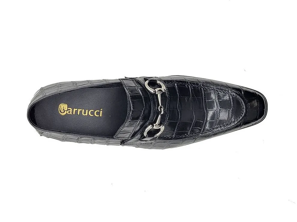 Buckle Loafer w Gator Embossed Leather