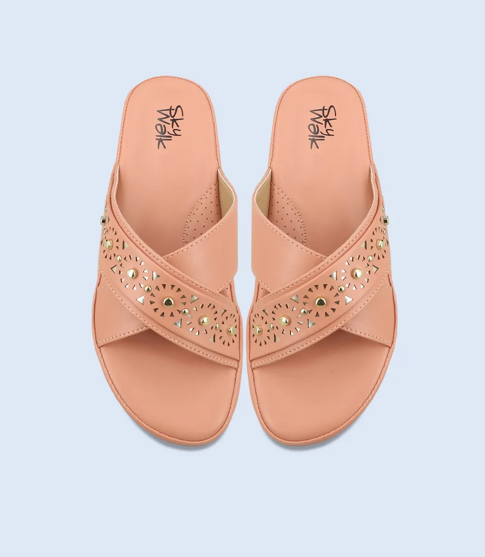 BW9254-TEA PINK-Women Comfort Slipper