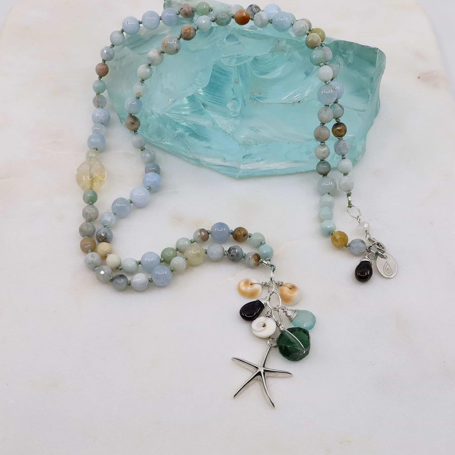 Cape Hatteras - Organic Aquamarine Necklace