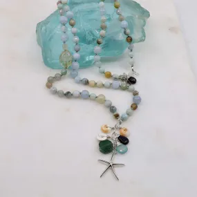 Cape Hatteras - Organic Aquamarine Necklace