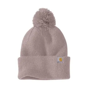 Carhartt Knit Pom-Pom Cuffed Beanie - Mink