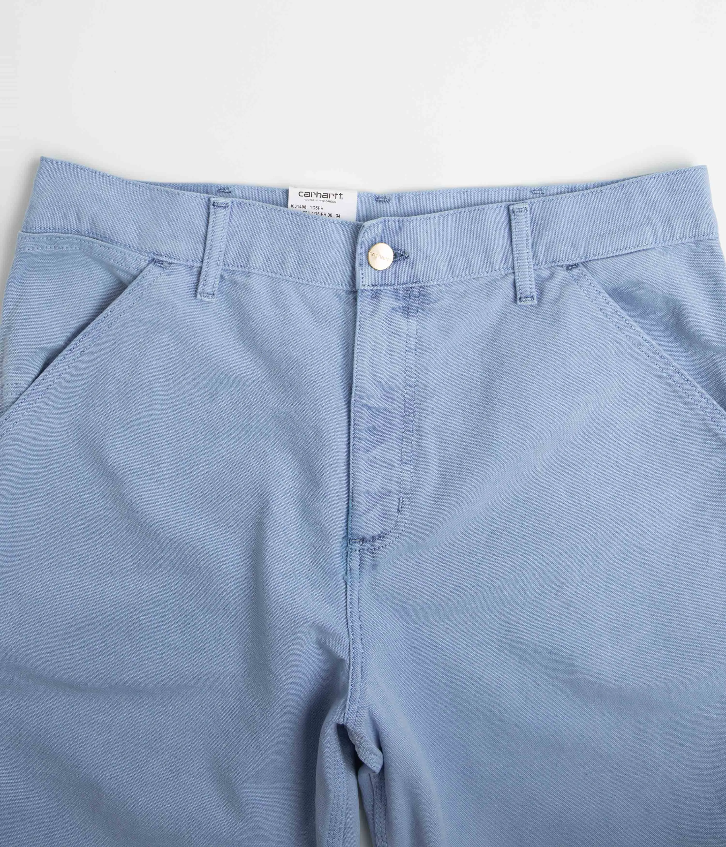 Carhartt Single Knee Shorts - Faded Piscine