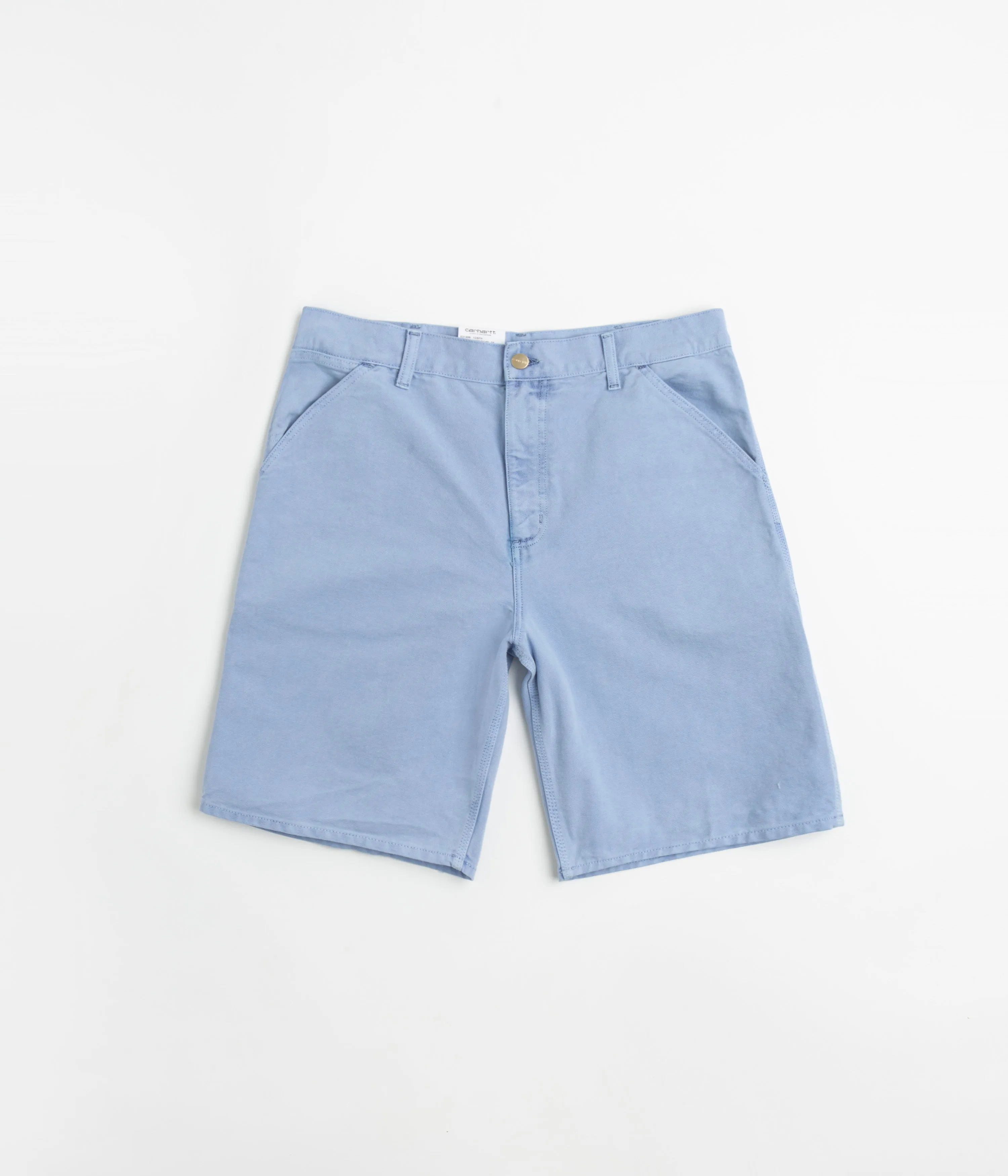 Carhartt Single Knee Shorts - Faded Piscine