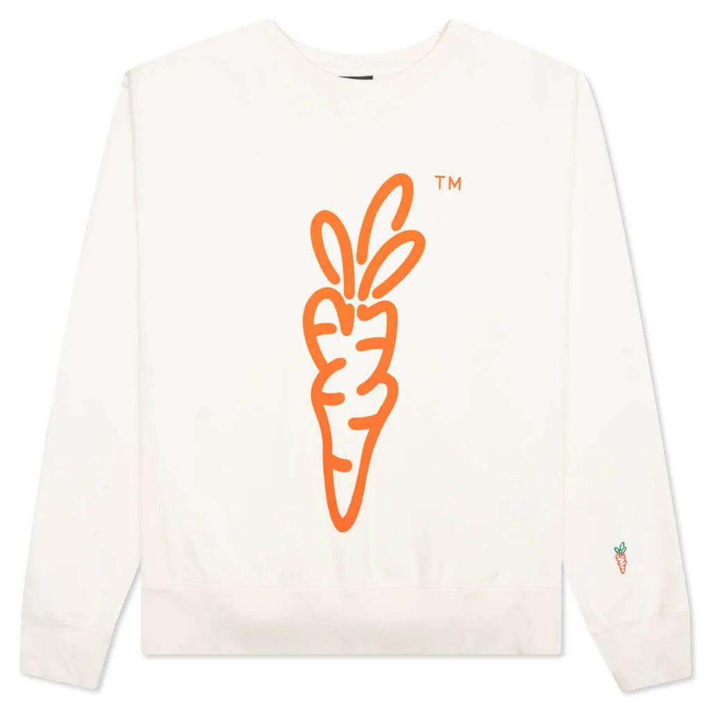 Carrots By Anwar Carrots Signature Carrot Crewneck - Cream