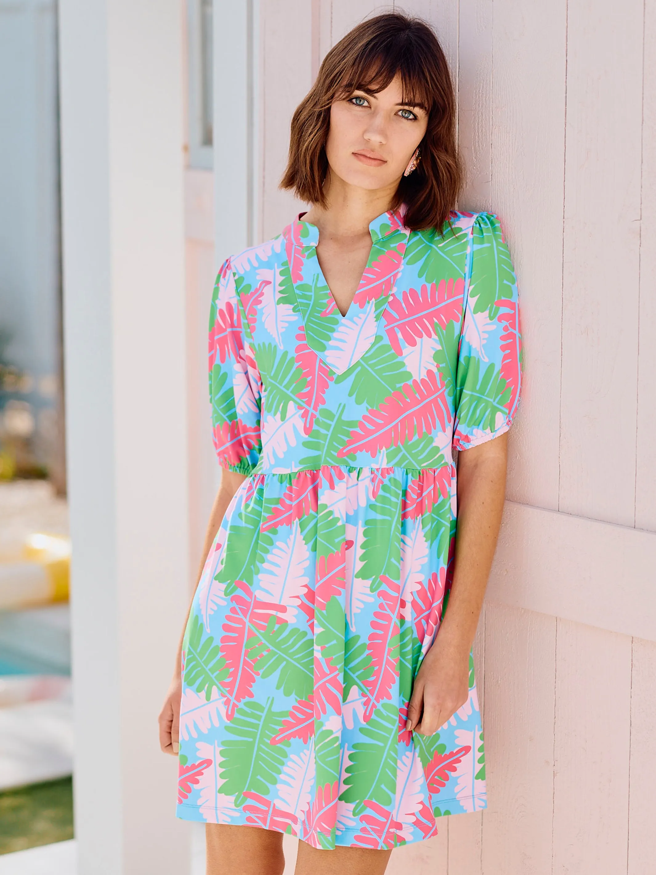 Catalina Dress | Party Palms Green