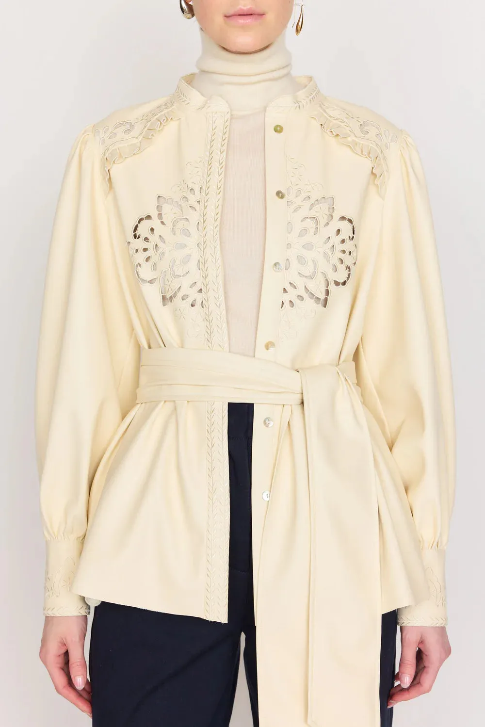 Christy Lynn Irina Jacket - Porcelain