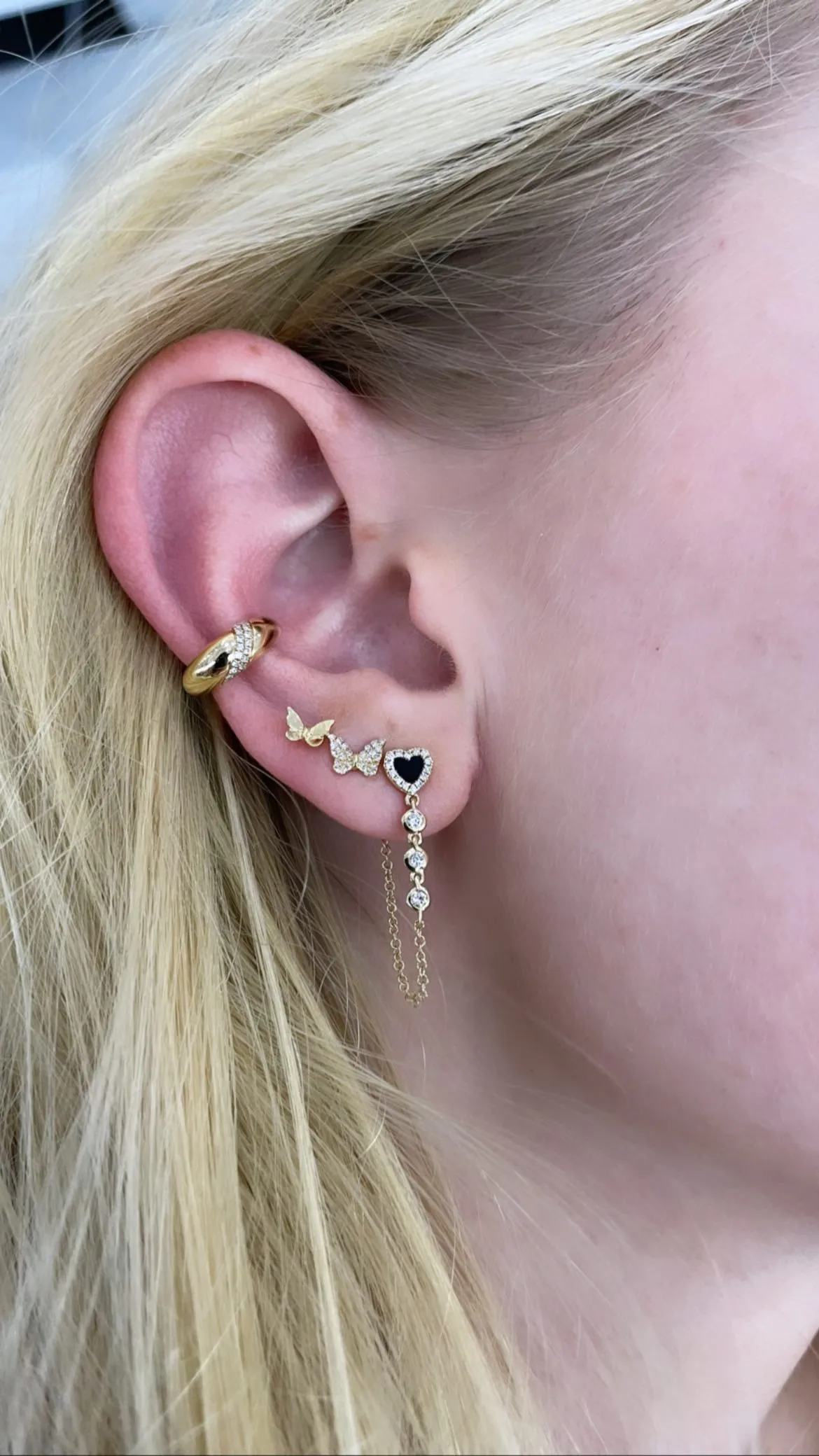 Chunky Diamond Ear Cuff