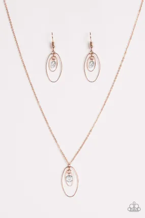 City Gem Rose Gold Necklace - Paparazzi Accessories