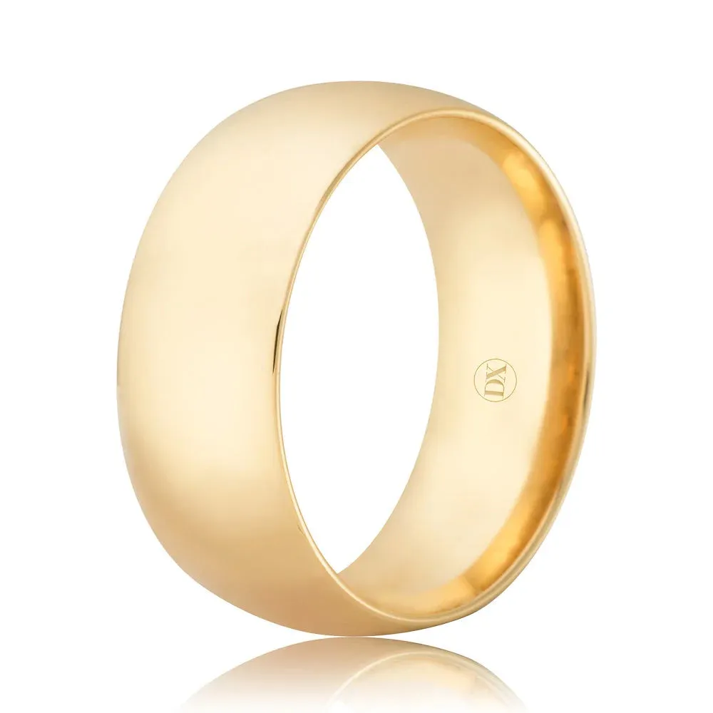 Classic Comfort 8mm - 9ct Yellow Gold