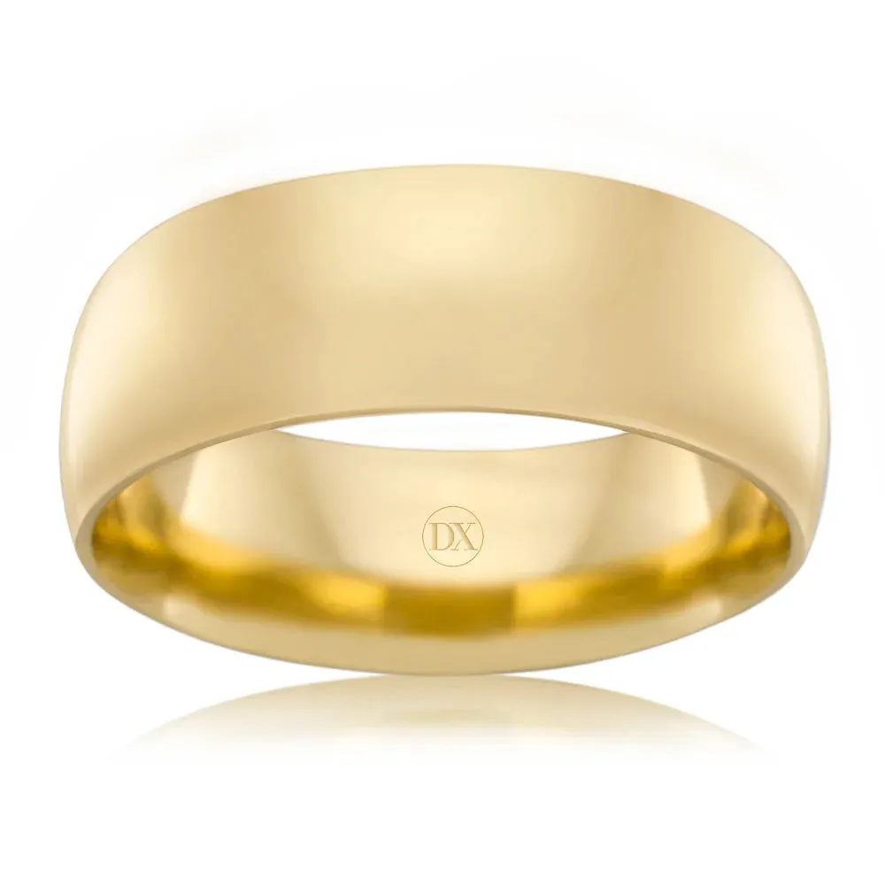 Classic Comfort 8mm - 9ct Yellow Gold