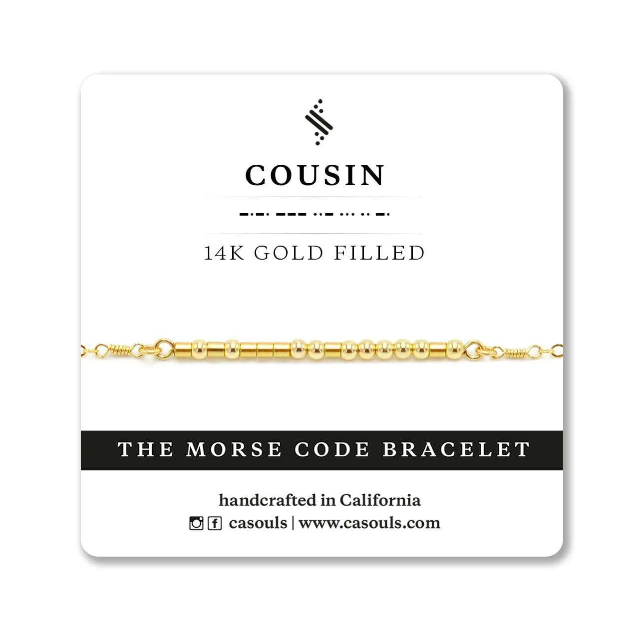 COUSIN MORSE CODE BRACELET