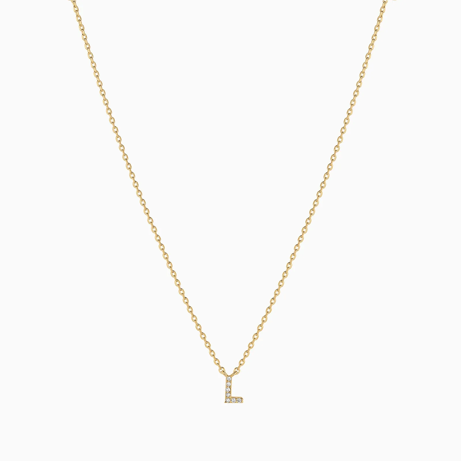 Crystal Initial Necklace