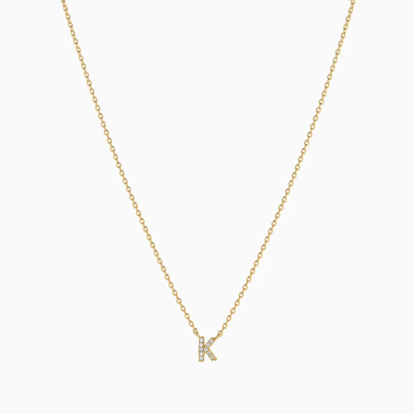 Crystal Initial Necklace