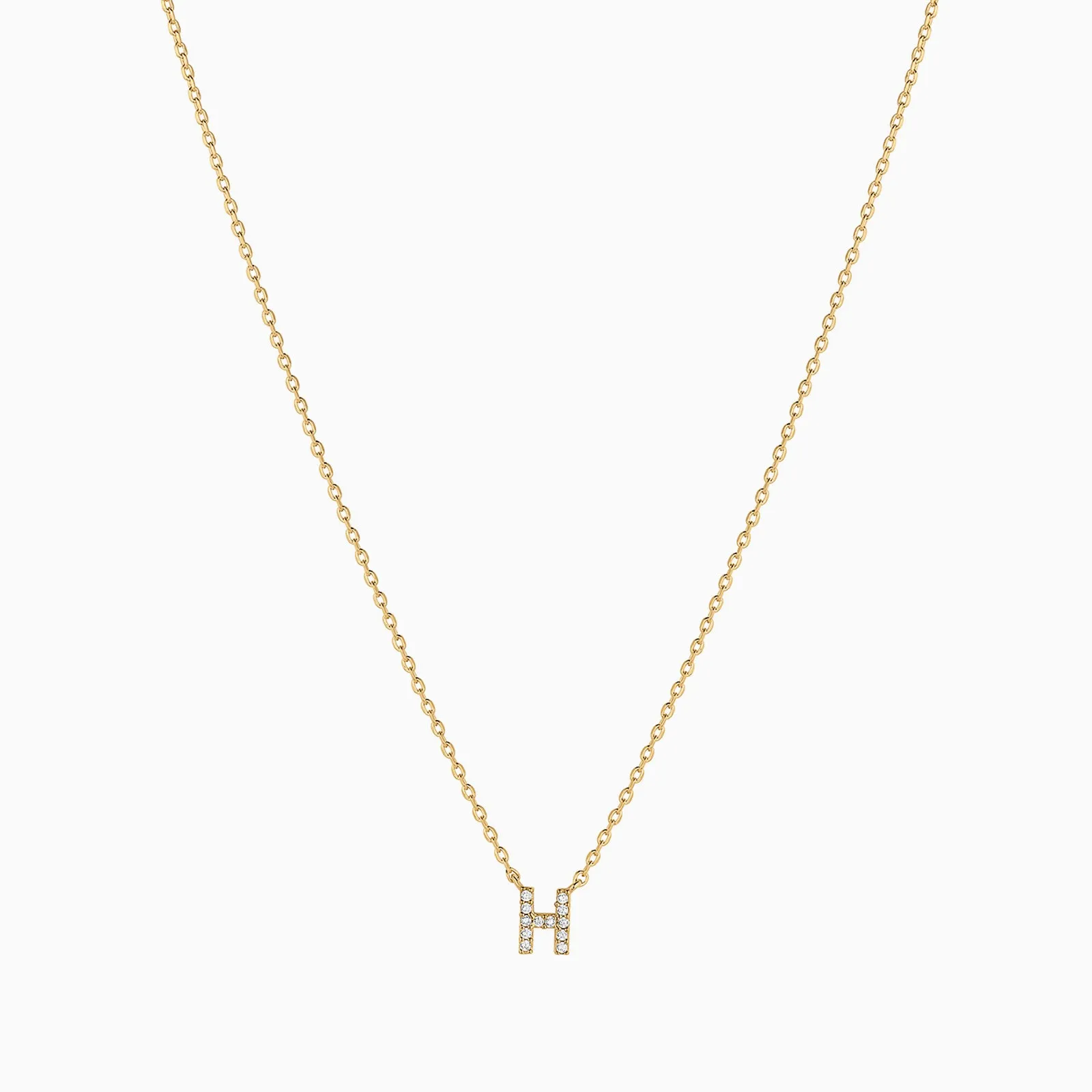 Crystal Initial Necklace