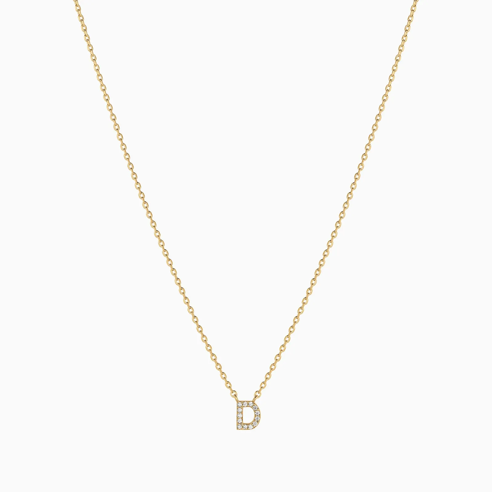 Crystal Initial Necklace