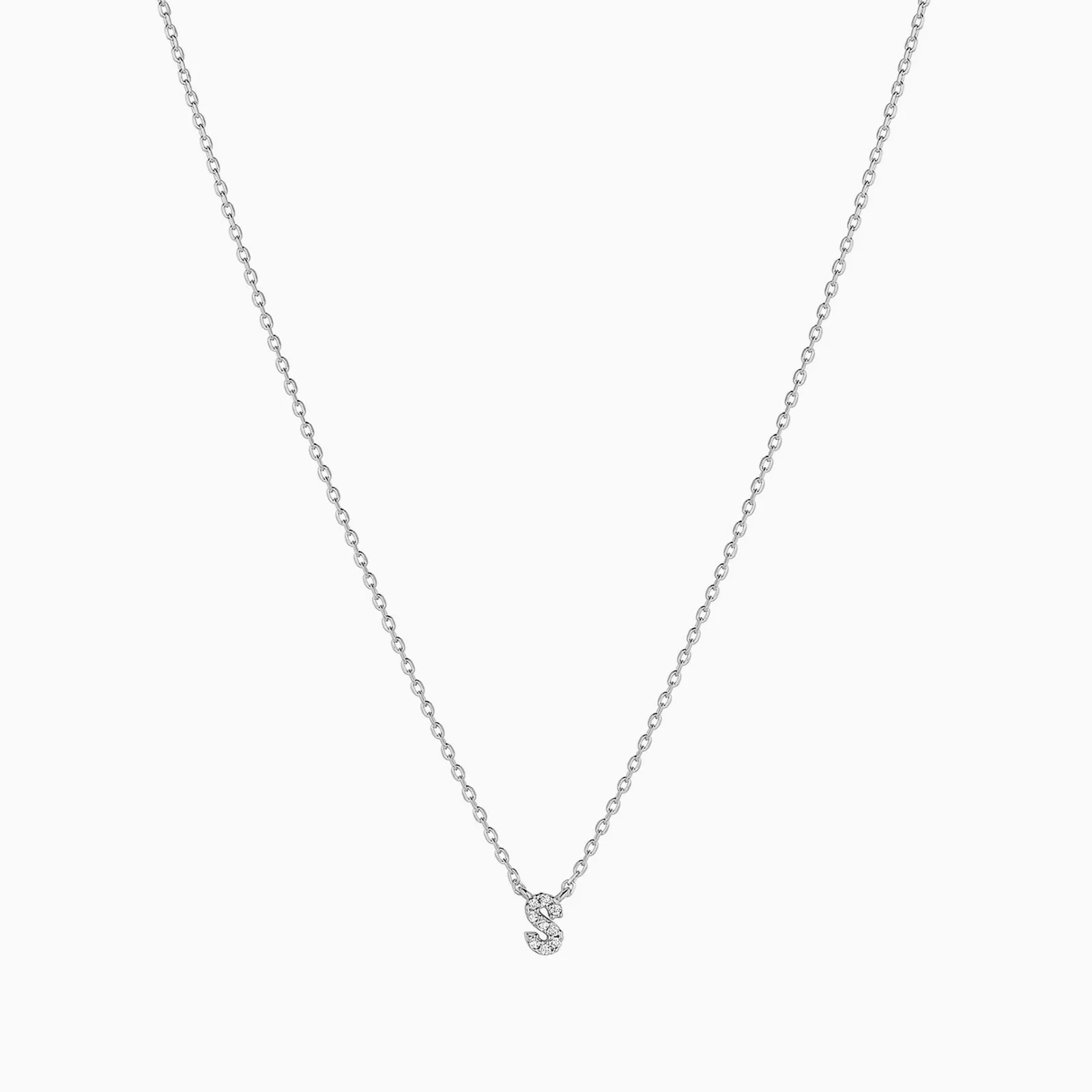 Crystal Initial Necklace