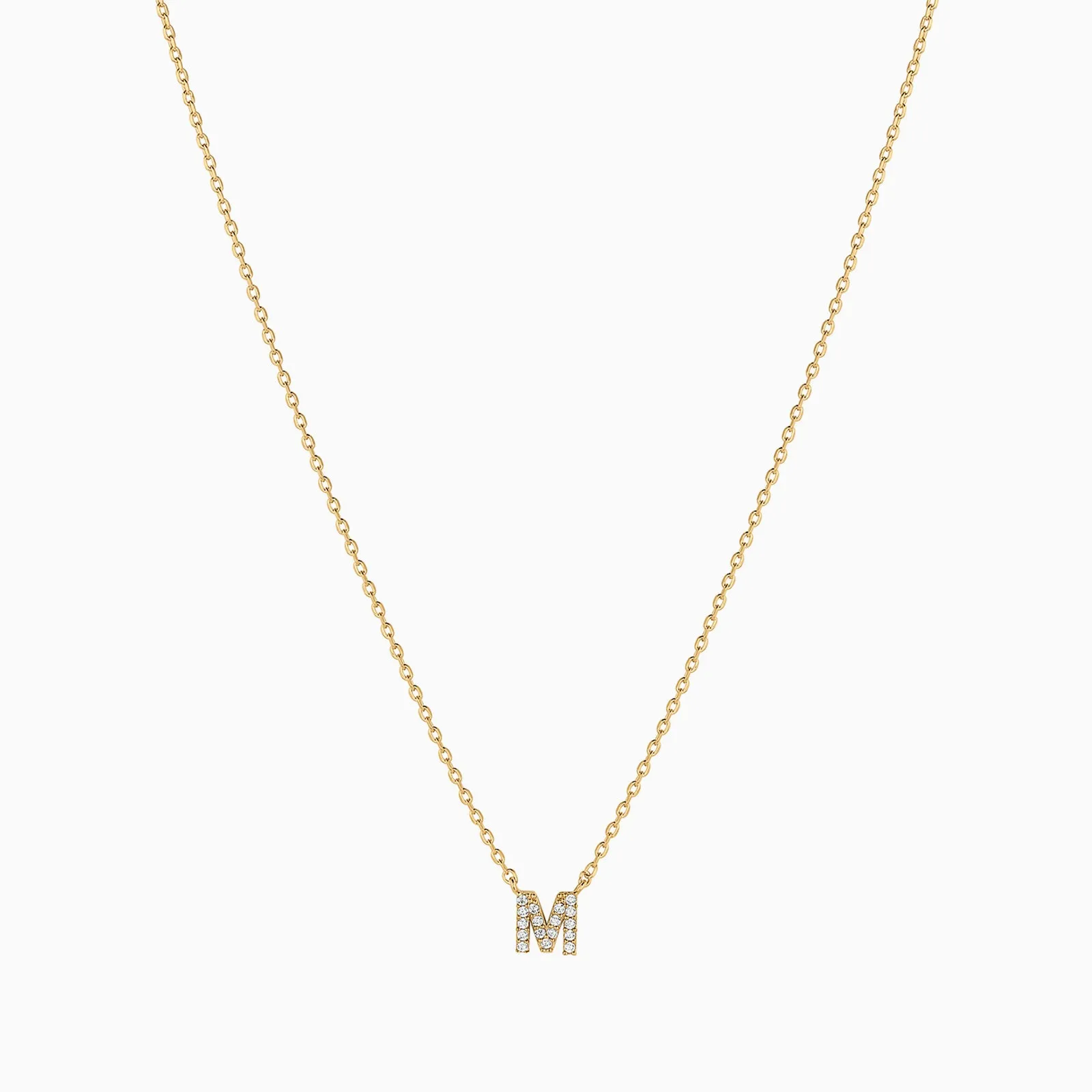 Crystal Initial Necklace